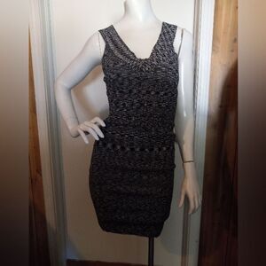 La Cite Gray Bodycon Sleeveless Dress Size M